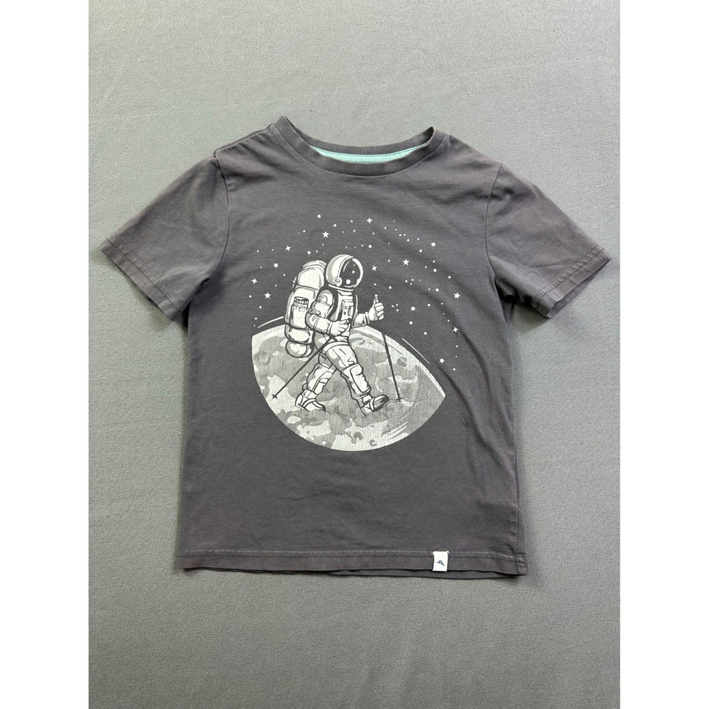 Tommy Bahama Kids Astronaut Moon Graphic T-Shirt Gray Size S 5/6 Space Tee‎